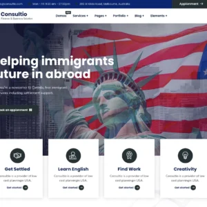 Immigration Support Hub - WordPress Website