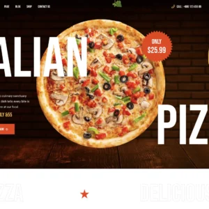 Authentic Pizza Restaurant - WordPress Website