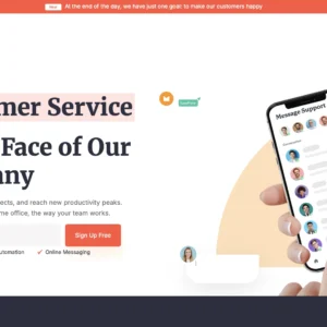 Support Desk Landing - WordPress Website