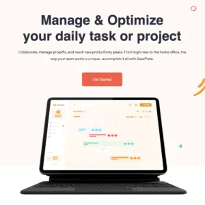 Project Management Landing - WordPress Website