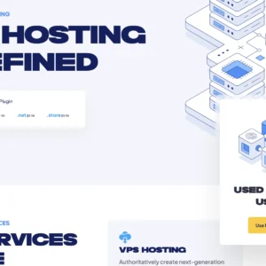Hosting Landing Page - WordPress Website