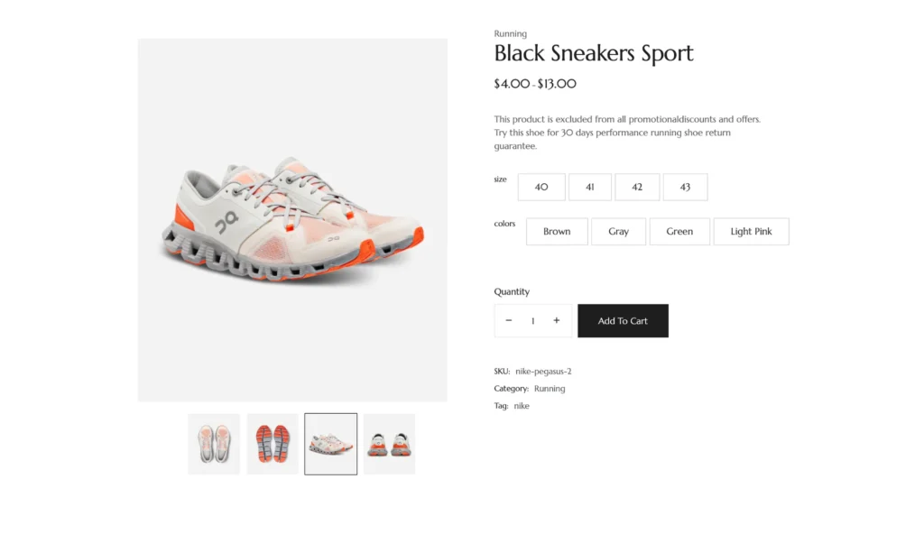 woocommerce-sneaker-product-page