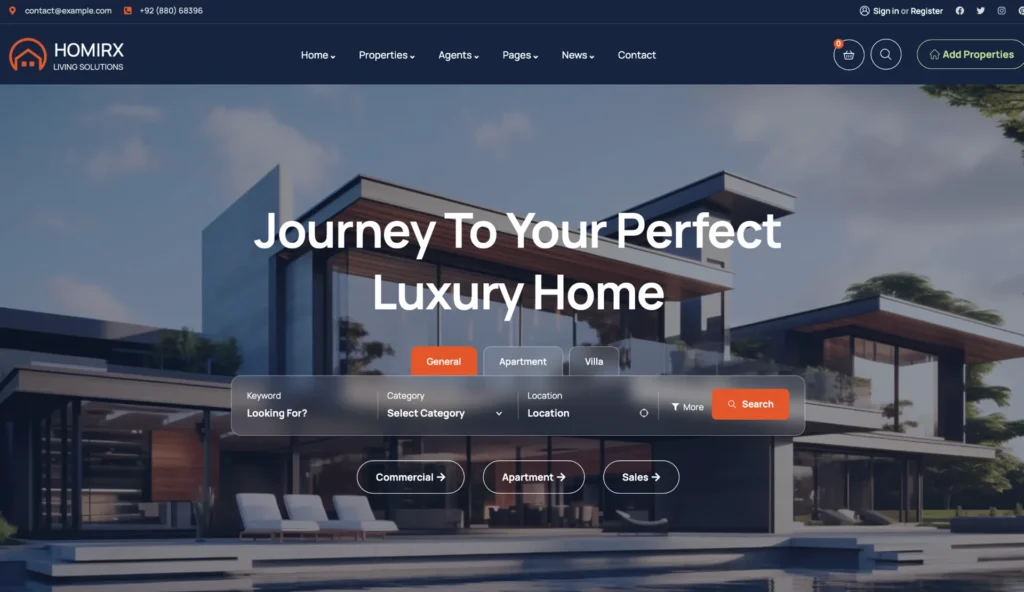 wordpress-luxury-home-hero-section