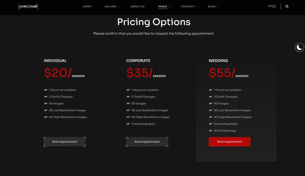 wordpress-photography-pricing-tables
