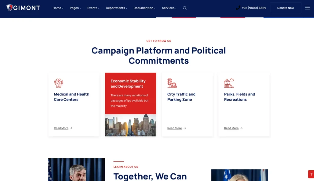 wordpress-political-campaign-promises-section