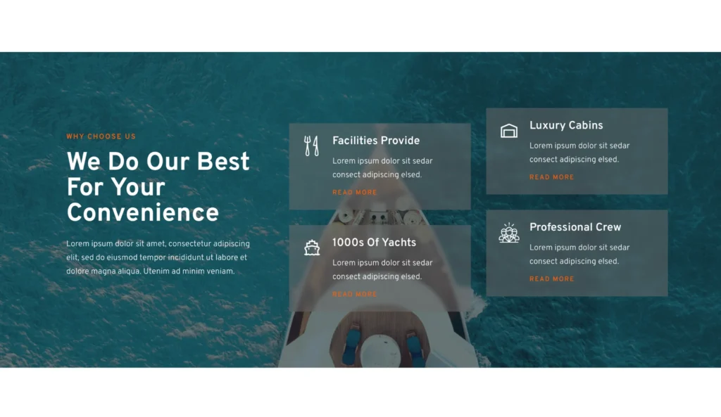 wordpress-premium-yacht-types-section