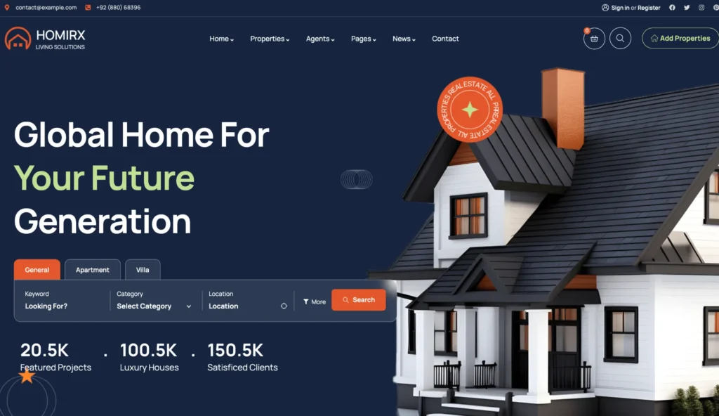 wordpress-real-estate-homepage-banner
